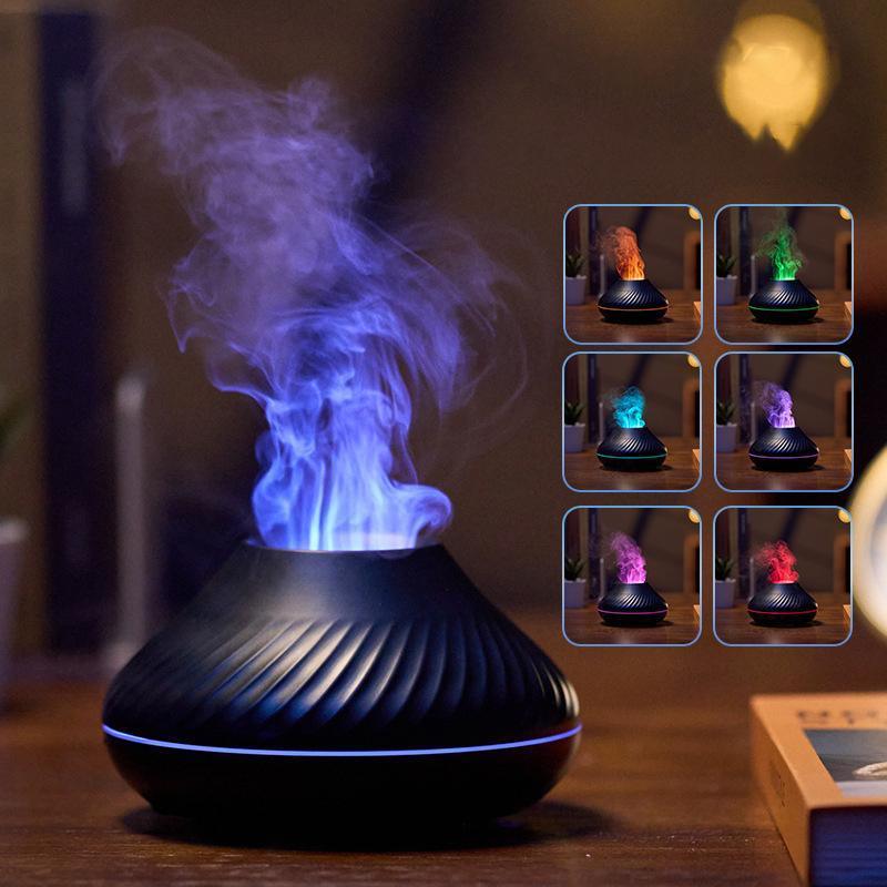 Flame Essential Oil Diffuser,Air Diffuser,Ultrasonic Aromatherapy Air Humidifier-4