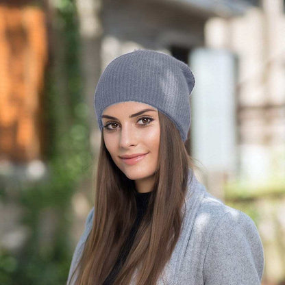 Women Men Soft Knitted Warm Baggy Beanie Hat Unisex Crochet Slouch Oversized Cap