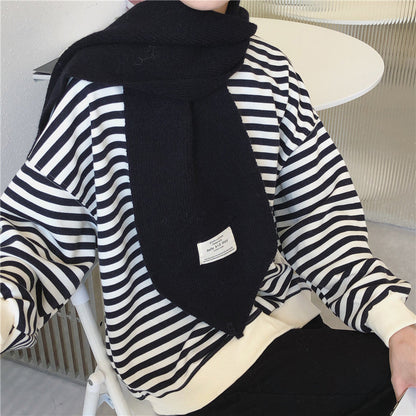 Pure Color Knitted All-match Cute Multifunctional Scarf
