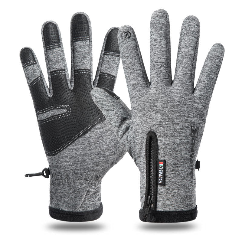 NNEDSZ Touchscreen Winter Gloves|Waterproof, Windproof Thermal Gloves for Men Q9063  M size Grey