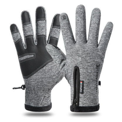 NNEDSZ Touchscreen Winter Gloves|Waterproof, Windproof Thermal Gloves for Men Q9063  M size Grey