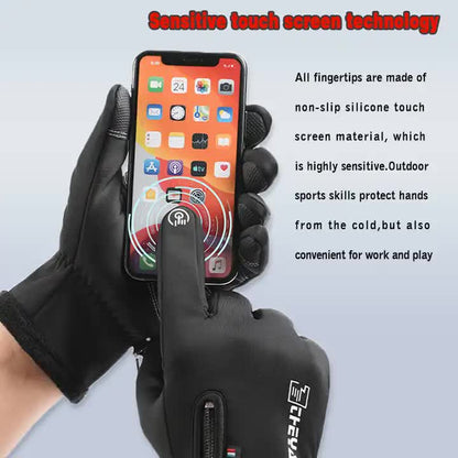 NNEDSZ Touchscreen Winter Gloves|Waterproof, Windproof Thermal Gloves for Men Q9063  M size Grey
