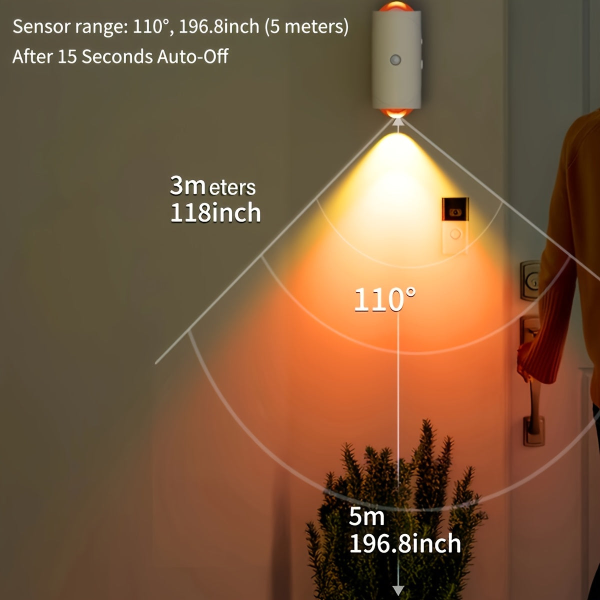 NNETM Motion Sensor RGB LED Night Lights-3