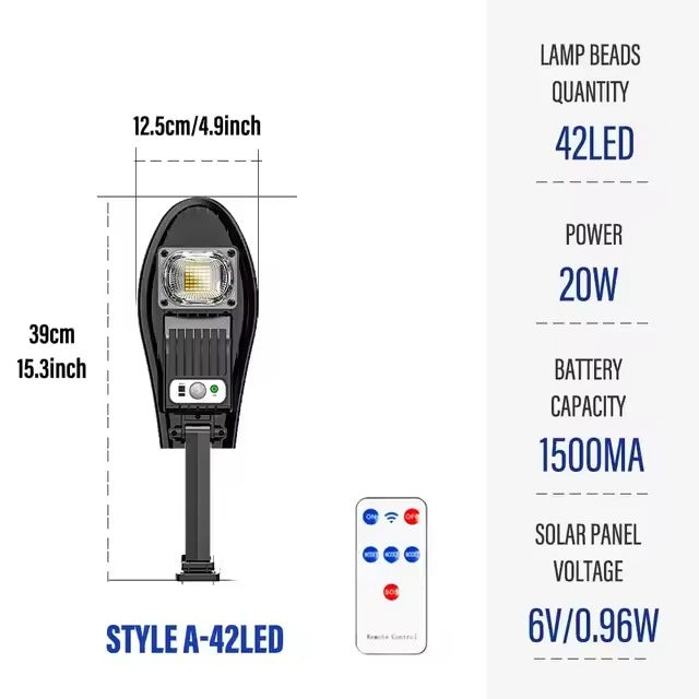 LED Solar Garden Light with Motion Sensor Remote-1