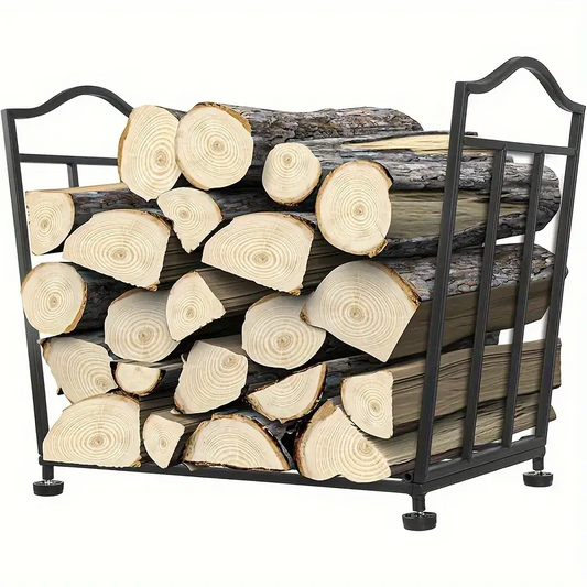 Firewood Rack Metal Outdoor Log Organizer-0